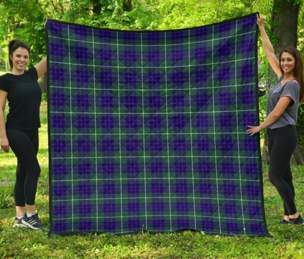 Tartanclans Premium Quilt, Hamilton Hunting Modern Tartan Quilt