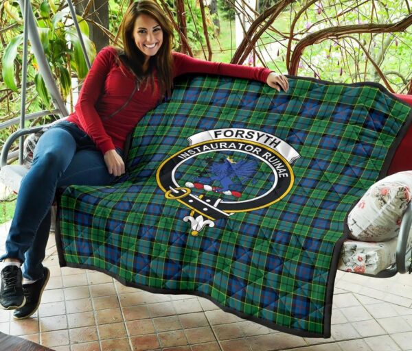 Tartanclans Premium Quilt, Forsyth Ancient Tartan Quilt - Image 3