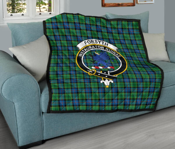 Tartanclans Premium Quilt, Forsyth Ancient Tartan Quilt - Image 9