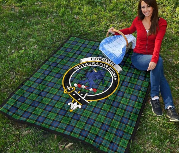 Tartanclans Premium Quilt, Forsyth Ancient Tartan Quilt - Image 2