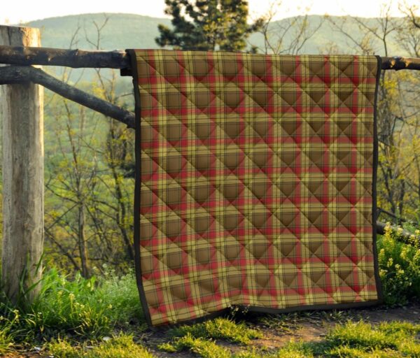 Tartanclans Premium Quilt, MacMillan Old Weathered Tartan Quilt - Image 4