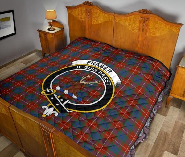 Tartanclans Premium Quilt, Fraser Ancient Tartan Quilt - Image 10