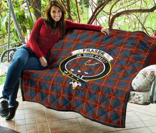 Tartanclans Premium Quilt, Fraser Ancient Tartan Quilt - Image 3