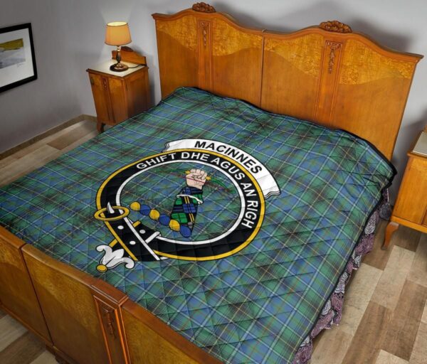 Tartanclans Premium Quilt, MacInnes Ancient Tartan Quilt - Image 10