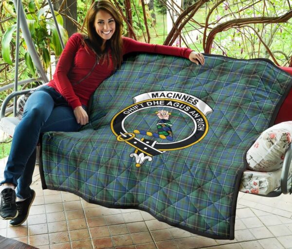 Tartanclans Premium Quilt, MacInnes Ancient Tartan Quilt - Image 3