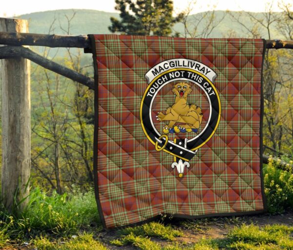 Tartanclans Premium Quilt, MacGillivray Hunting Ancient Tartan Quilt - Image 4