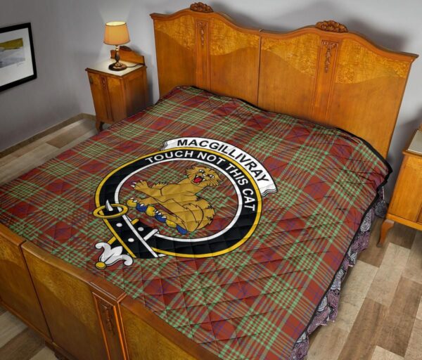 Tartanclans Premium Quilt, MacGillivray Hunting Ancient Tartan Quilt - Image 10