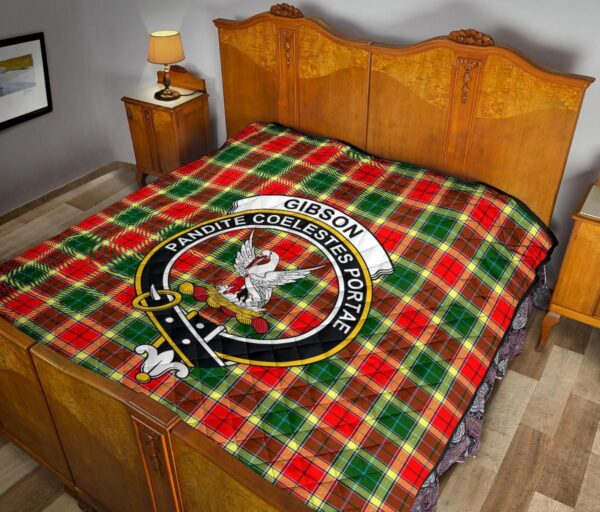 Tartanclans Premium Quilt, Gibbs Tartan Quilt - Image 10