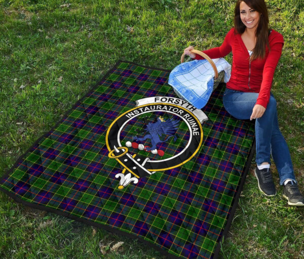 Tartanclans Premium Quilt, Forsyth Modern Tartan Quilt - Image 2