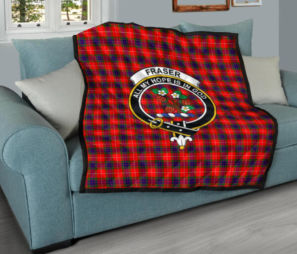 Tartanclans Premium Quilt, Fraser Modern Tartan Quilt - Image 9