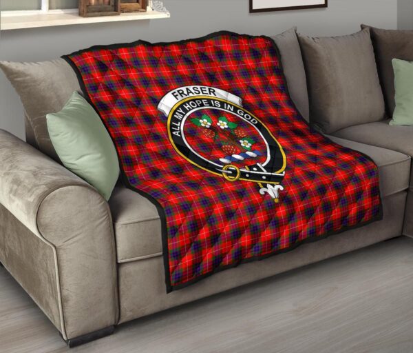 Tartanclans Premium Quilt, Fraser Modern Tartan Quilt - Image 6