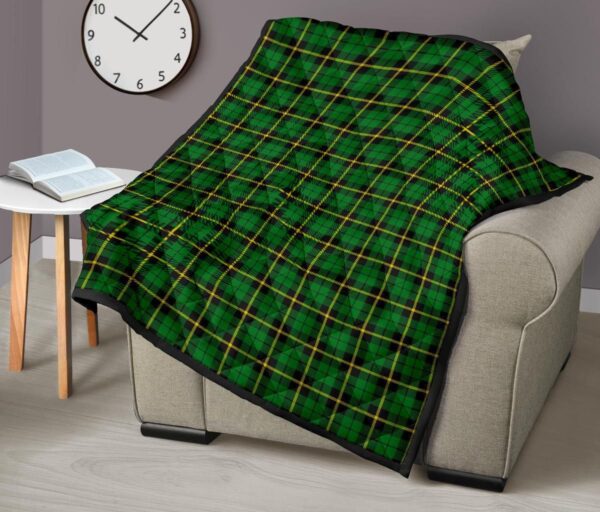 Tartanclans Premium Quilt, Wallace Hunting, Green Tartan Quilt - Image 7