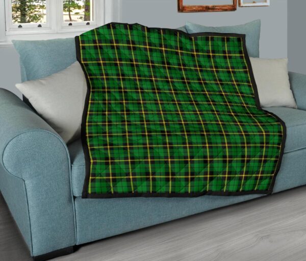 Tartanclans Premium Quilt, Wallace Hunting, Green Tartan Quilt - Image 9