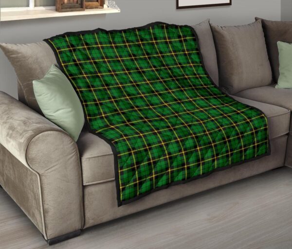 Tartanclans Premium Quilt, Wallace Hunting, Green Tartan Quilt - Image 6