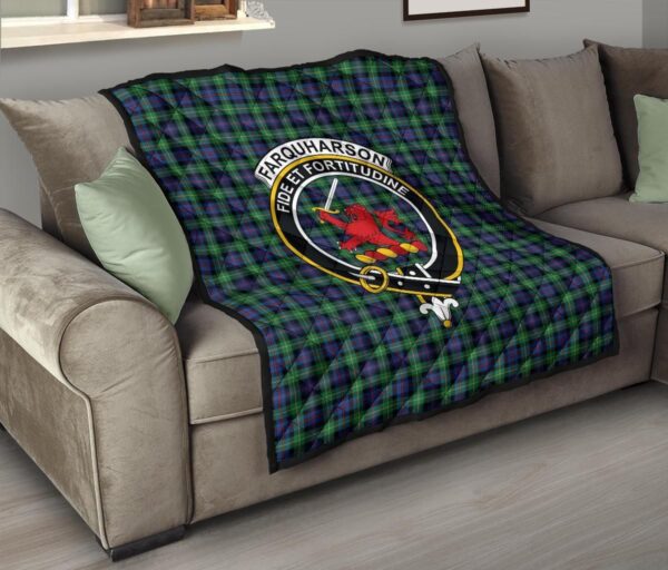 Tartanclans Premium Quilt, Farquharson Ancient Tartan Quilt - Image 6