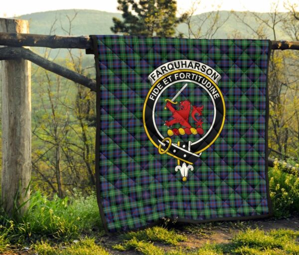 Tartanclans Premium Quilt, Farquharson Ancient Tartan Quilt - Image 4