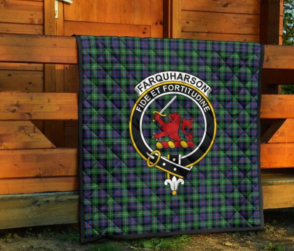 Tartanclans Premium Quilt, Farquharson Ancient Tartan Quilt - Image 5