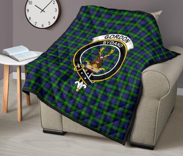 Tartanclans Premium Quilt, Gordon Modern Tartan Quilt - Image 7