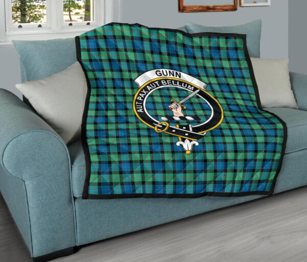 Tartanclans Premium Quilt, Gunn Ancient Tartan Quilt - Image 9