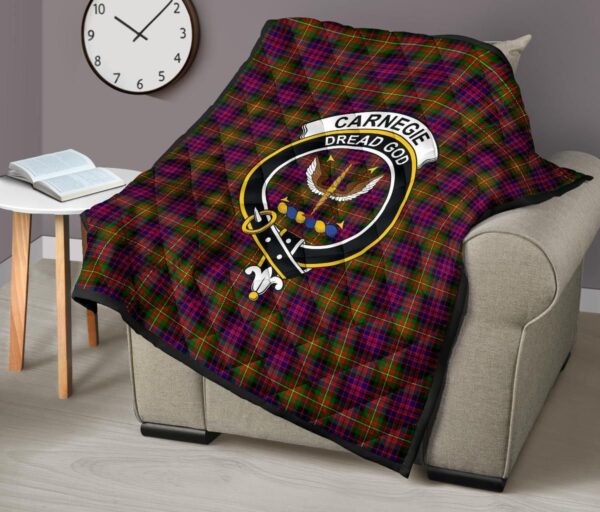 Tartanclans Premium Quilt, Carnegie Modern Tartan Quilt - Image 7