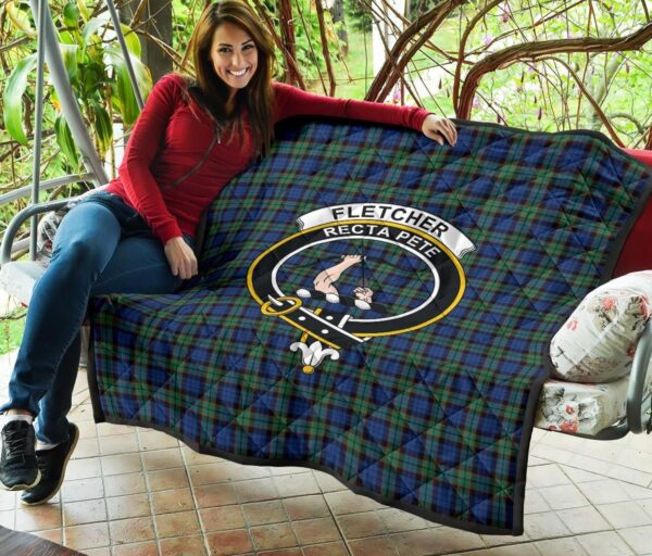 Tartanclans Premium Quilt, Fletcher Ancient Tartan Quilt - Image 3