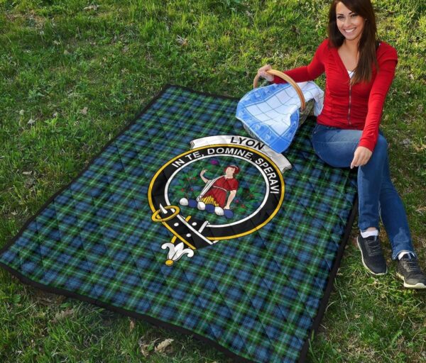 Tartanclans Premium Quilt, Lyon Clan Tartan Quilt - Image 2