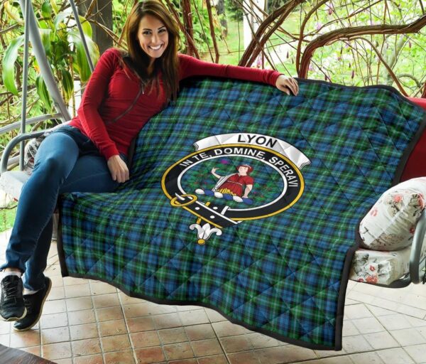 Tartanclans Premium Quilt, Lyon Clan Tartan Quilt - Image 3