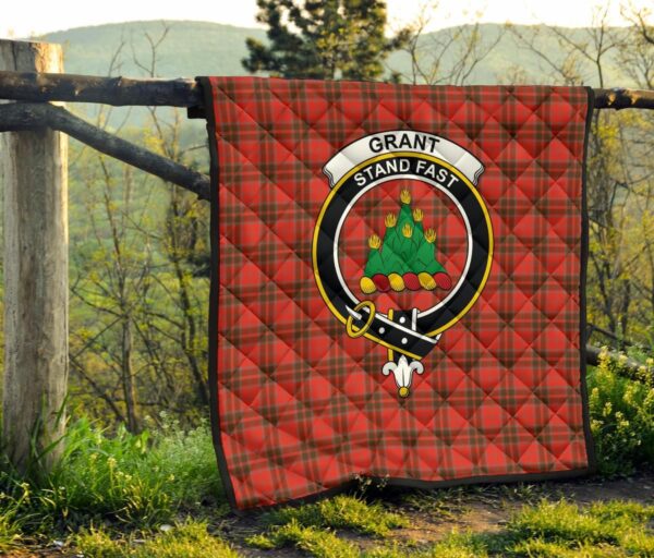 Tartanclans Premium Quilt, Grant Weathered Tartan Quilt - Image 4