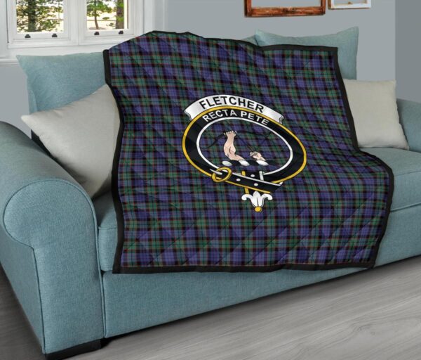 Tartanclans Premium Quilt, Fletcher Modern Tartan Quilt - Image 9