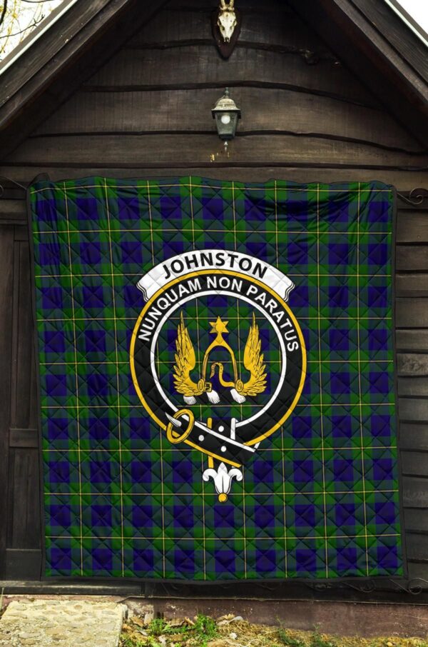 Tartanclans Premium Quilt, Johnston Modern Tartan Quilt - Image 4