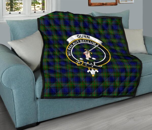 Tartanclans Premium Quilt, Gunn Modern Tartan Quilt - Image 9