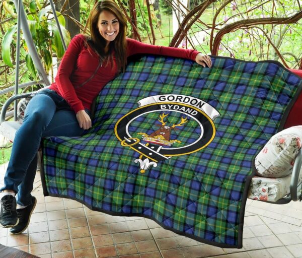 Tartanclans Premium Quilt, Gordon Old Ancient Tartan Quilt - Image 3