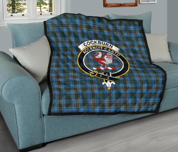 Tartanclans Premium Quilt, Cockburn Modern Tartan Quilt - Image 9