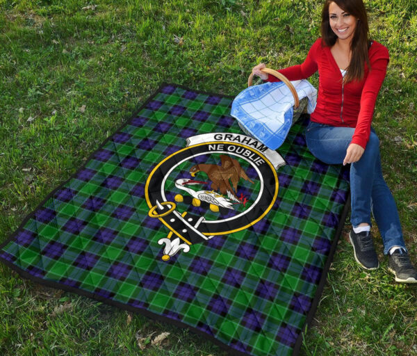 Tartanclans Premium Quilt, Graham of Menteith Modern Tartan Quilt - Image 2