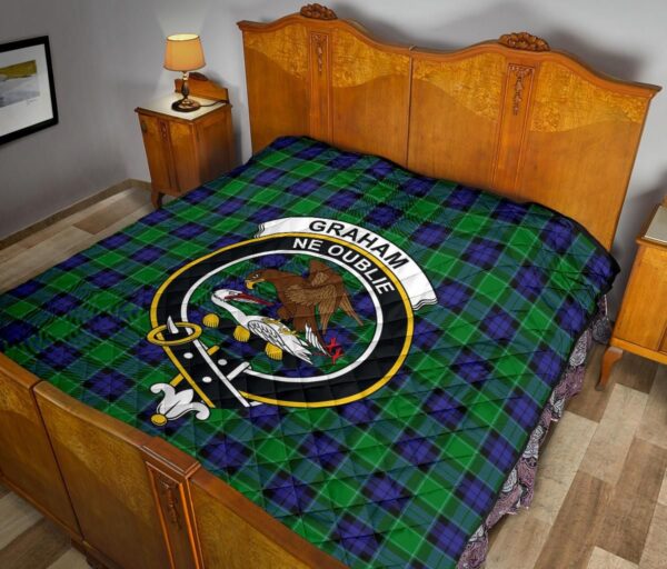 Tartanclans Premium Quilt, Graham of Menteith Modern Tartan Quilt - Image 10