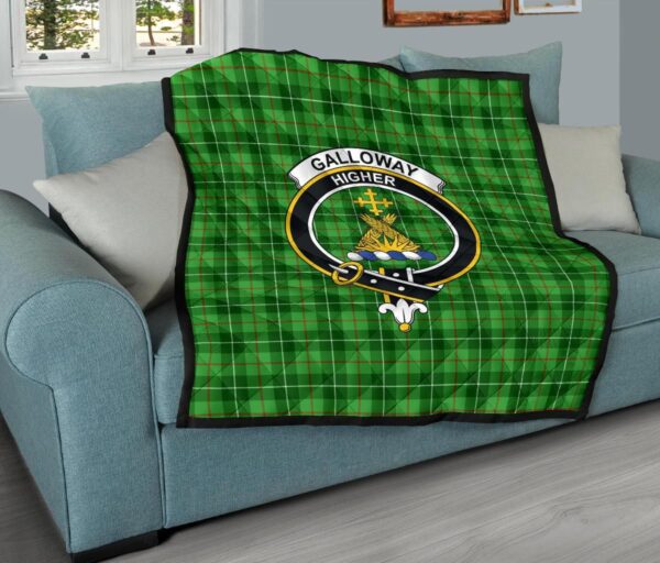 Tartanclans Premium Quilt, Galloway District Tartan Quilt - Image 9