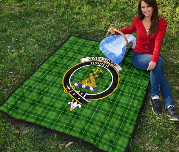 Tartanclans Premium Quilt, Galloway District Tartan Quilt - Image 2