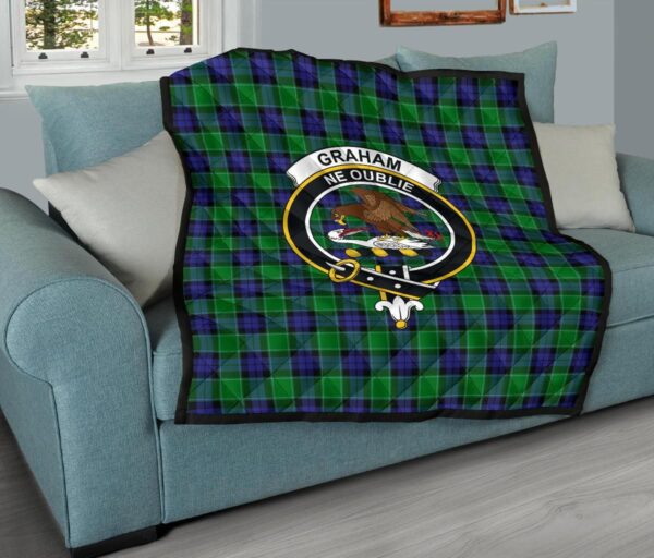 Tartanclans Premium Quilt, Graham of Menteith Modern Tartan Quilt - Image 9