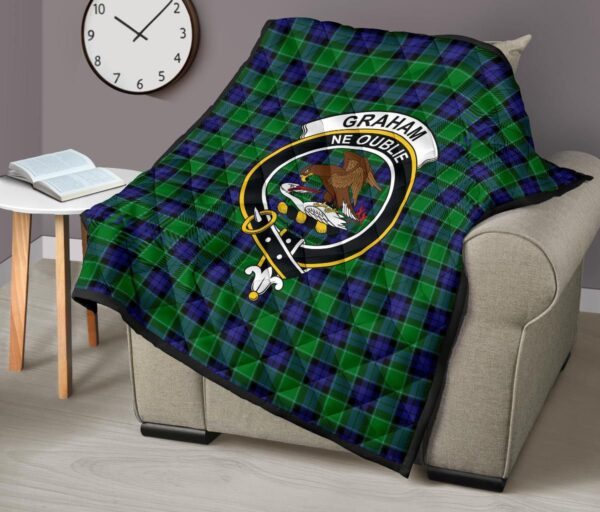 Tartanclans Premium Quilt, Graham of Menteith Modern Tartan Quilt - Image 7