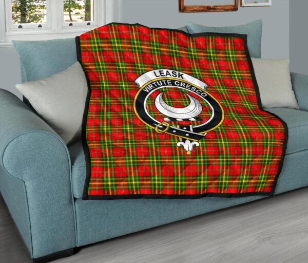 Tartanclans Premium Quilt, Leask Tartan Quilt - Image 9