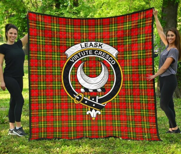 Tartanclans Premium Quilt, Leask Tartan Quilt