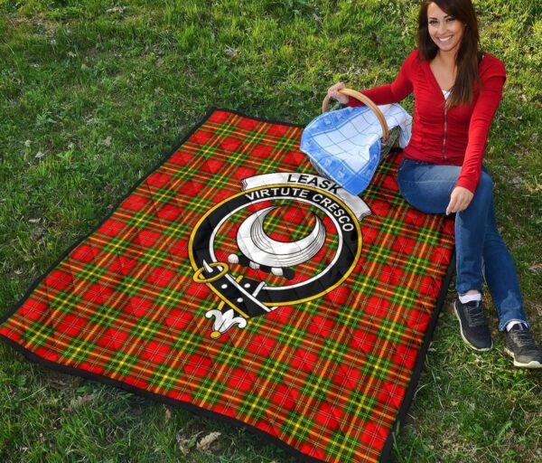 Tartanclans Premium Quilt, Leask Tartan Quilt - Image 2