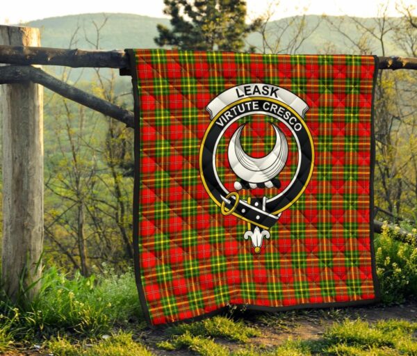 Tartanclans Premium Quilt, Leask Tartan Quilt - Image 4