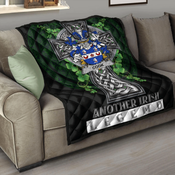 Cook Irish Family Crest Premium Quilt - Irish Legend - Image 3