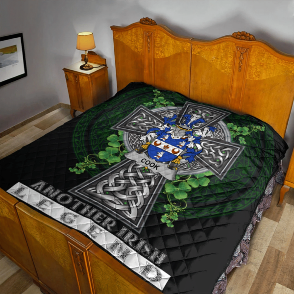 Cook Irish Family Crest Premium Quilt - Irish Legend - Image 2