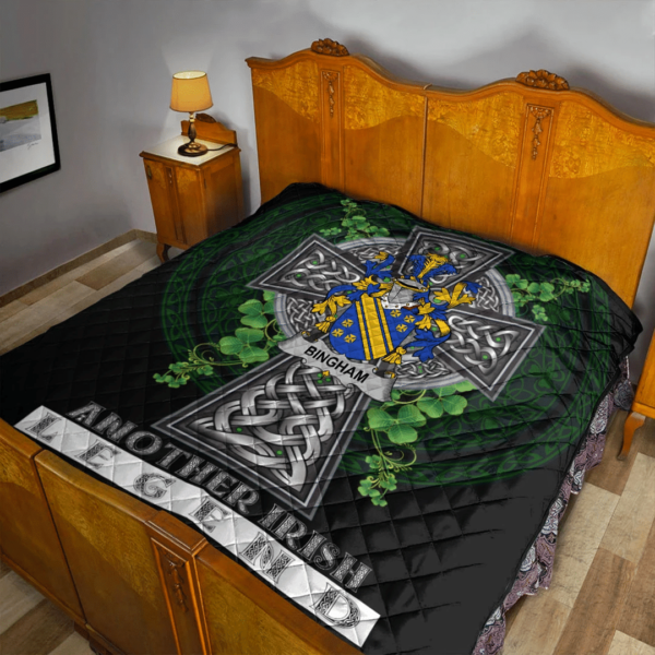 Bingham Irish Family Crest Premium Quilt - Irish Legend - Image 2