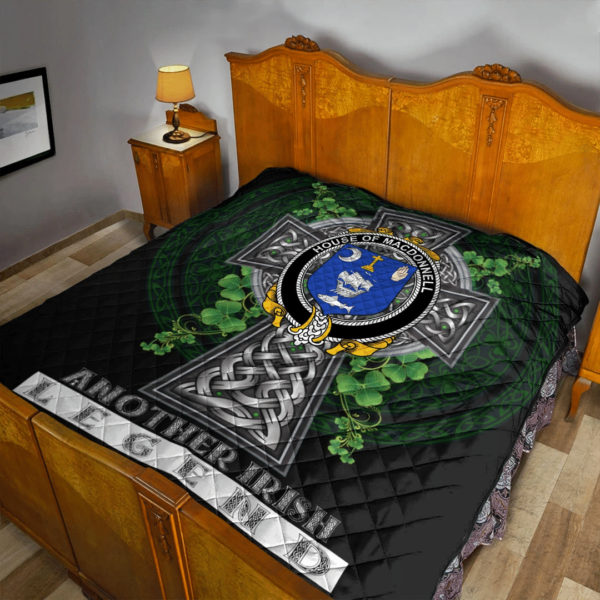 House of MACDONNELL (Clare and Connacht) Irish Family Crest Premium Quilt - Irish Legend - Image 2