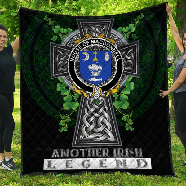 House of MACDONNELL (Clare and Connacht) Irish Family Crest Premium Quilt - Irish Legend