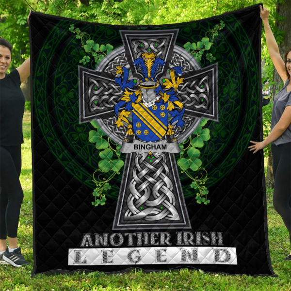 Bingham Irish Family Crest Premium Quilt - Irish Legend