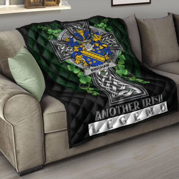 Bingham Irish Family Crest Premium Quilt - Irish Legend - Image 3